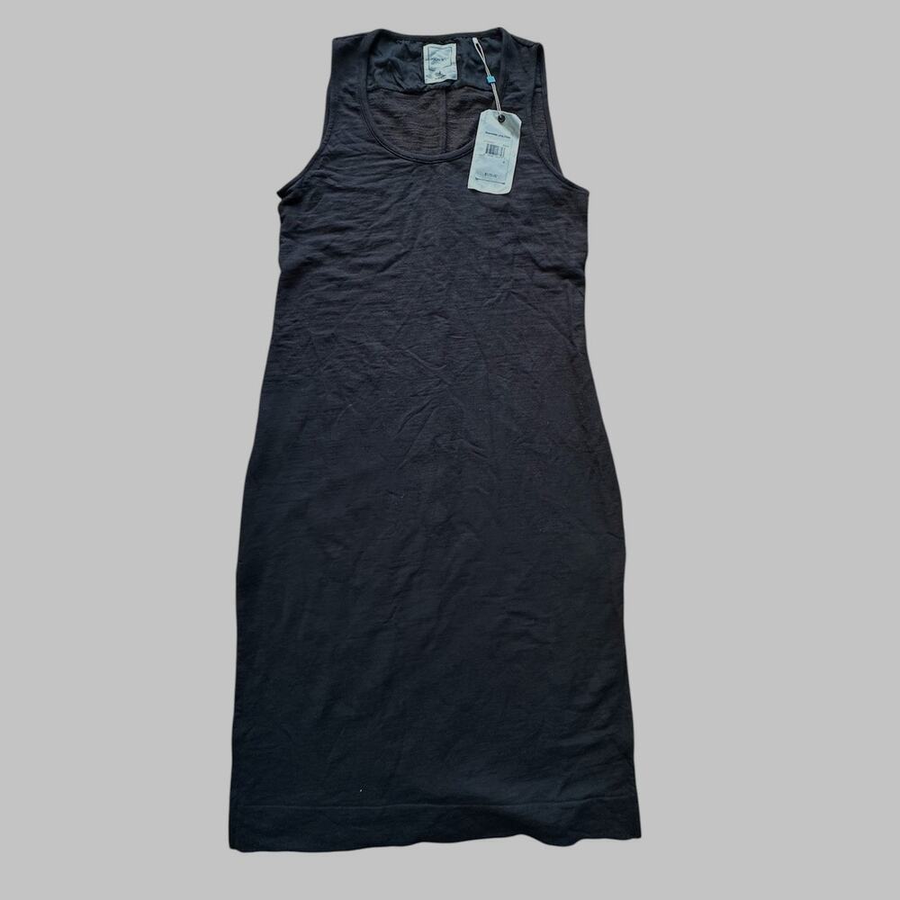 Jason Scott French Terry medium light Black sleeveless Dress size S -$170-New